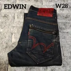 【値下げ不可・レア】EDWIN ヴィンテージ加工 デニムパンツ W28 青
