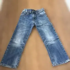 デニム ストレートパンツ ウエスト調整付きのサムネイル