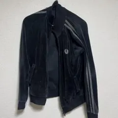 た*く様 ブラックベルベットジップアップジャケット