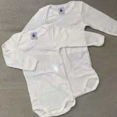 新品　プチバトー　長袖ボディ2点セット