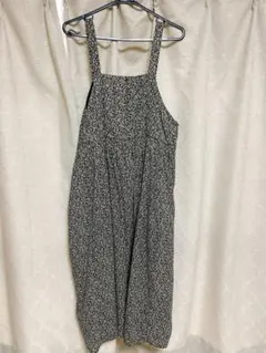 Samansa Mos2 花柄ワンピース ブラック系