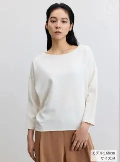 SOEJU ソージュ コクーンブラウス 8分袖 ホワイト L - メルカリ