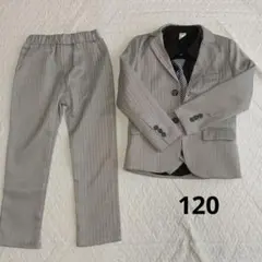 ヘリンボーン柄 スーツセット (ジャケット・パンツ・ベスト)　120