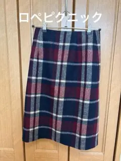 チェックスカート