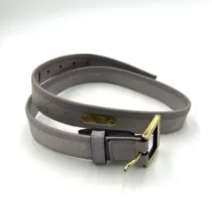 GUCCI GG グッチ ベルト GGキャンバス　ライラック ロゴ　レザー