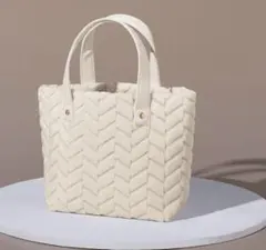 LEGENIGE レグネージュ ジャガード ボアトートバッグ