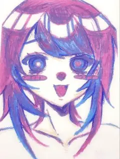 オリジナル アナログ イラスト 手描き