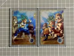ドラゴンボールスーパーダイバーズ　孫悟空　ベジータ　パラレル　2枚