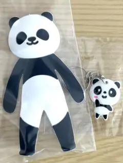 パンダ　スマホスタンド&キーホルダー