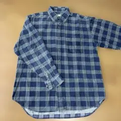 メンズネルシャツ　チェック　古着