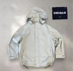 紺タグ old Uniqlo マウンテンパーカー ナイロンジャケット グレー