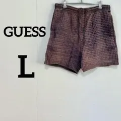 【GUESS】ショートパンツ ワッフル生地 イージー ハーフパンツ Lのサムネイル