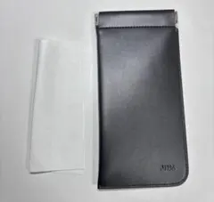 JINS ブラックレザー メガネケース