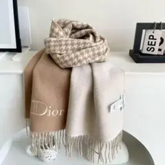 Dior 大判マフラー ベージュ