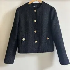 ツイードジャケット　レディース　ZARA 春服　春コーデ　アウター