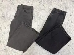 GU デニム2枚セット　グレー