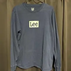 Lee ロゴプリント 長袖Tシャツ ミッドブルー M