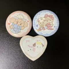 mikko characters 缶バッジ キャミー ムース スフレ