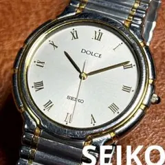 【non】セイコー ドルチェ 5E31-6A20 極薄・エレガントモデル ☆良品 SEIKO セイコー ドルチェ 5E31-6B20 QZ 動作品 コンビ