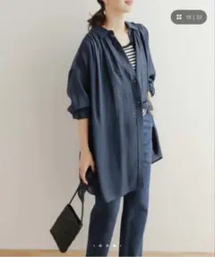 【URBAN RESEARCH DOORS】ギャザーチュニックシャツ