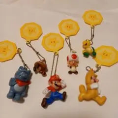 スーパーマリオ コイン付き キーホルダー フィギュア6個セット