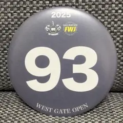 ボディビル大会　ナンバープレート　FWJ 缶バッジ