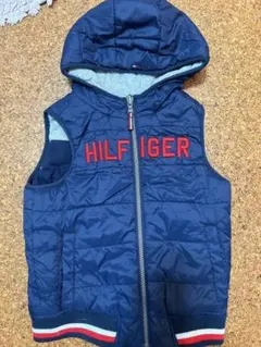 Tommy Hilfiger フード付きダウンベスト 120cm ネイビー