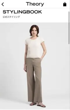 theory luxe♦︎セオリーリュクス♦︎定番リネンストレッチワイドパンツ