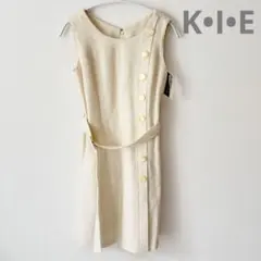 K•I•E k/i/e ワンピース ノースリーブ ツイード ミニ 白 新品♡のサムネイル