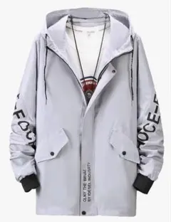 ❤️​撥水防風カジュアルジャケット 3XL/4L相当 ストリート系オーバーサイズ