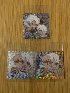 にふぉるめーしょん ワンピース大海賊シールウエハース　ルフィ　ボニー　ニカ