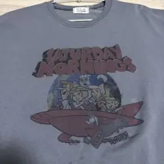 Saturday Mornings プリントTシャツ 短丈 Tシャツ 韓国購入