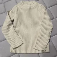 SERAPH アイボリー リブ編みセーター 100cm