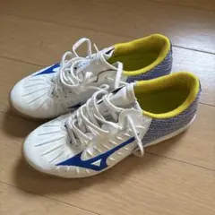 Mizuno フットサルシューズ ホワイト/ブルー/イエロー24.5cm