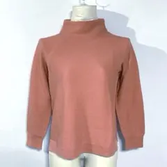 GEORGES RECH ハイネックニット サーモンピンク 36 S ウール混