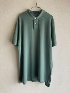 ポロ ラルフローレン ポロシャツ vintage グリーン 90sモスグリーン