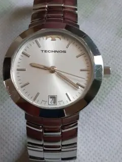 稀少レアモデル TECHNOS クォーツ腕時計 ゴールド メッシュベルト 稼働 