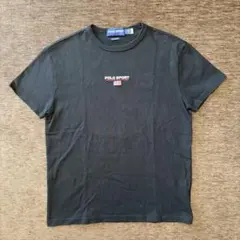 【稀少】POLO SPORT RALPH LAUREN ロゴ刺繍Tシャツ 黒