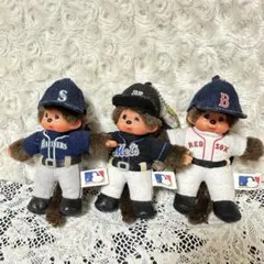 激レア　モンチッチキーチェーン　メジャーリーグ3点セット