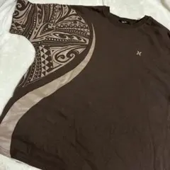 Hurley アートプリント Tシャツ S ブラウン