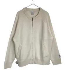 【新品】 BAEXFATE 長袖 ニット カーディガン M クリーム色
