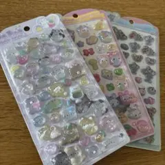 【正規品】うるちゅる　アニマル　フワフワらびちゃん　エンジェルブルー　3枚セット