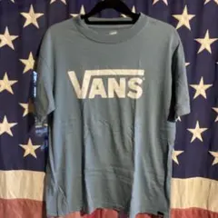 VANS ロゴプリント Tシャツ くすみブルーのサムネイル