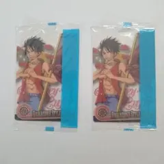 あ*様 ワンピース 森永ウエハースシリーズ ルフィ2枚未開封品 レア