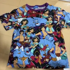 ディズニー　アラジン　総柄　Tシャツ