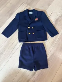 ミキハウス　ネイビー ブレザーとショートパンツ セット(100サイズ)