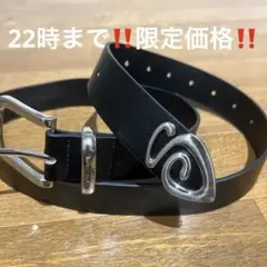 STUSSYバックルベルト 黒