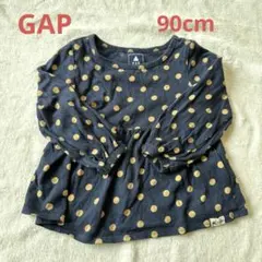 GAP ドット柄 長袖Tシャツ 12-24ヶ月