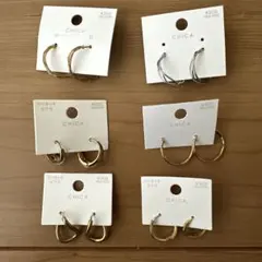 スリーコインズ　ピアス　セット