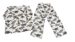 恐竜柄フリースパジャマ上下セット100